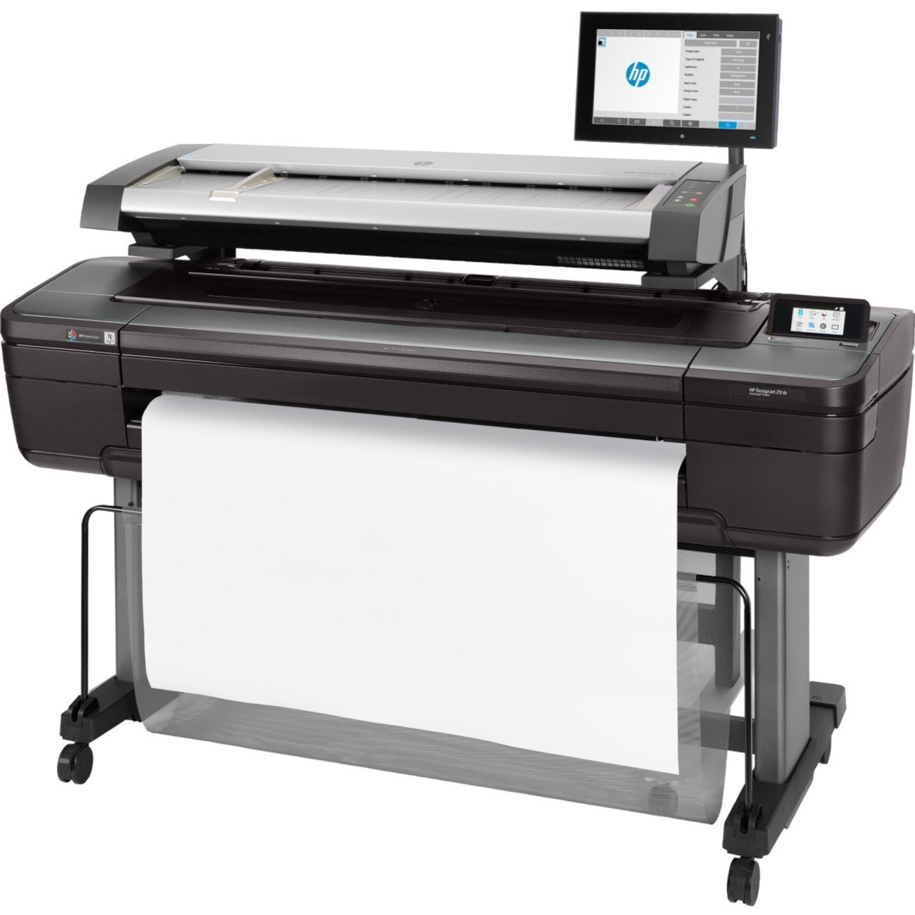 HP DesignJet HD Pro PostScript Inkjet Large Format Printer - Includes Printer, Scanner, Copier - 44" Print Width - Color