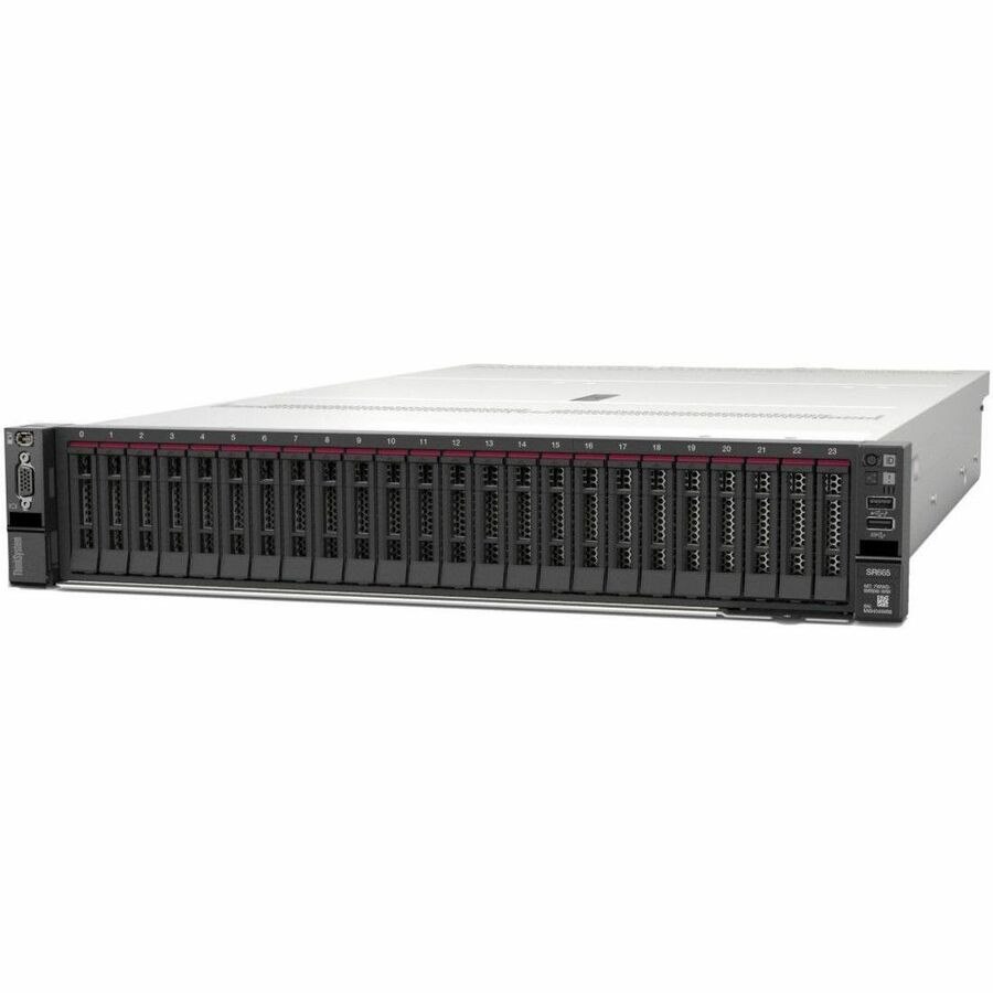 Lenovo ThinkSystem SR665 7D2V1005NA 2U Rack Server - 1 EPYC 7763 2.45 GHz - 32 GB RAM - 1.92 TB SSD - (1 x 1.92TB) SSD Configuration - Serial ATA, 12Gb/s SAS Controller