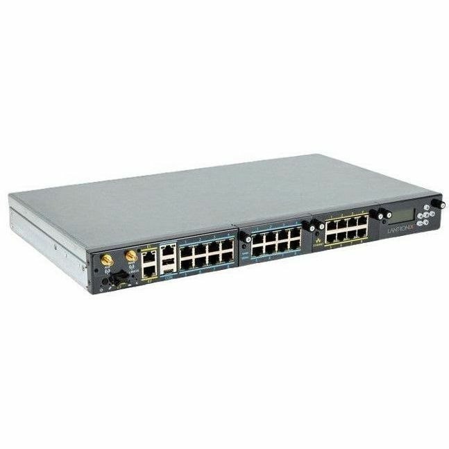 LM83X Console Server with 24 total serial ports & LCD card, dual DC power