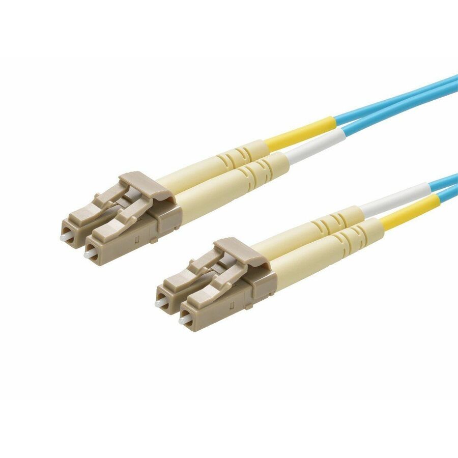 Monoprice Om4 Fiber Optic Cable - LC/LC_ Ul_ 50/125 Type_ Multi-Mode_ 10GB_ Ofnr
