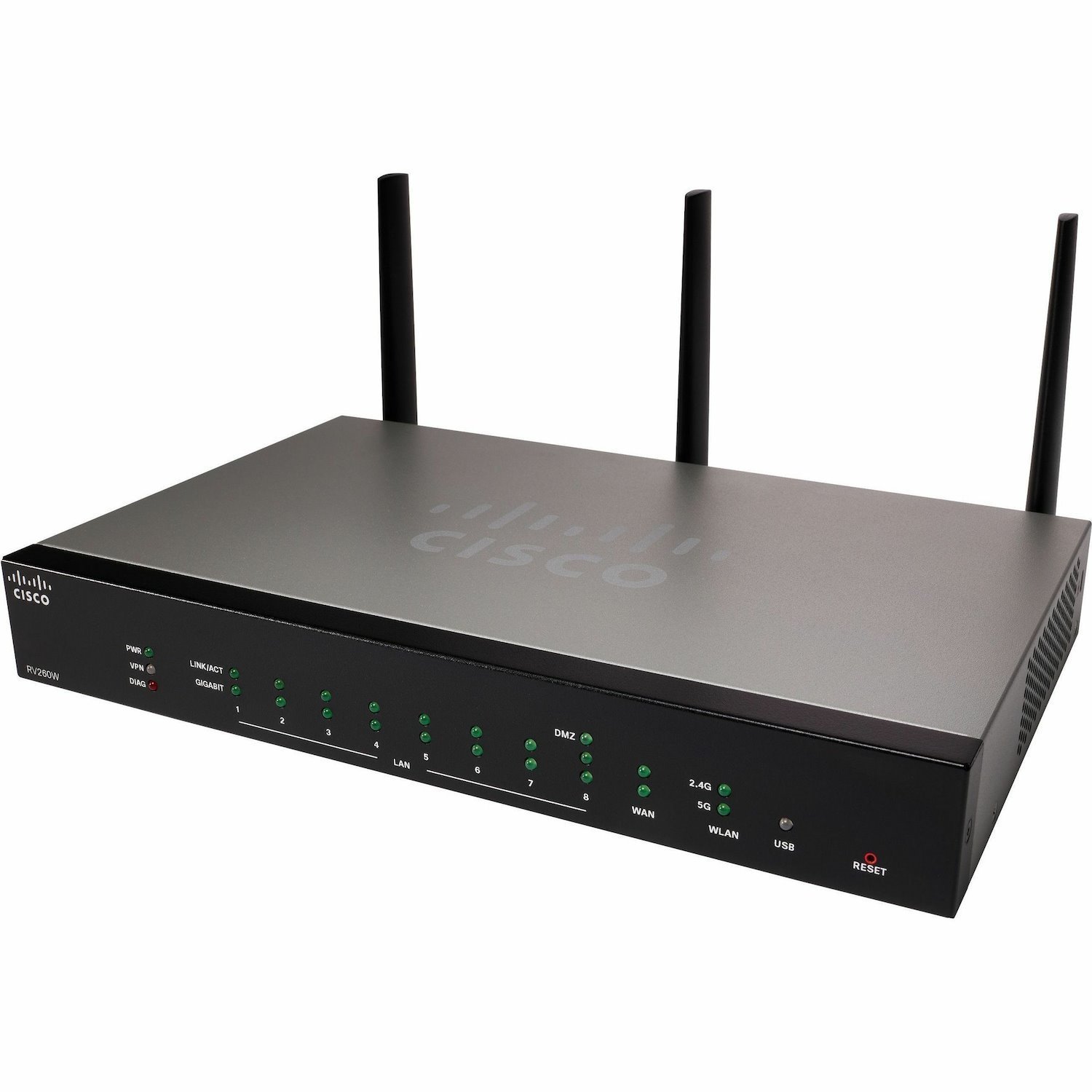 Cisco RV260W Wi-Fi 5 IEEE 802.11ac Ethernet Wireless Router - Refurbished