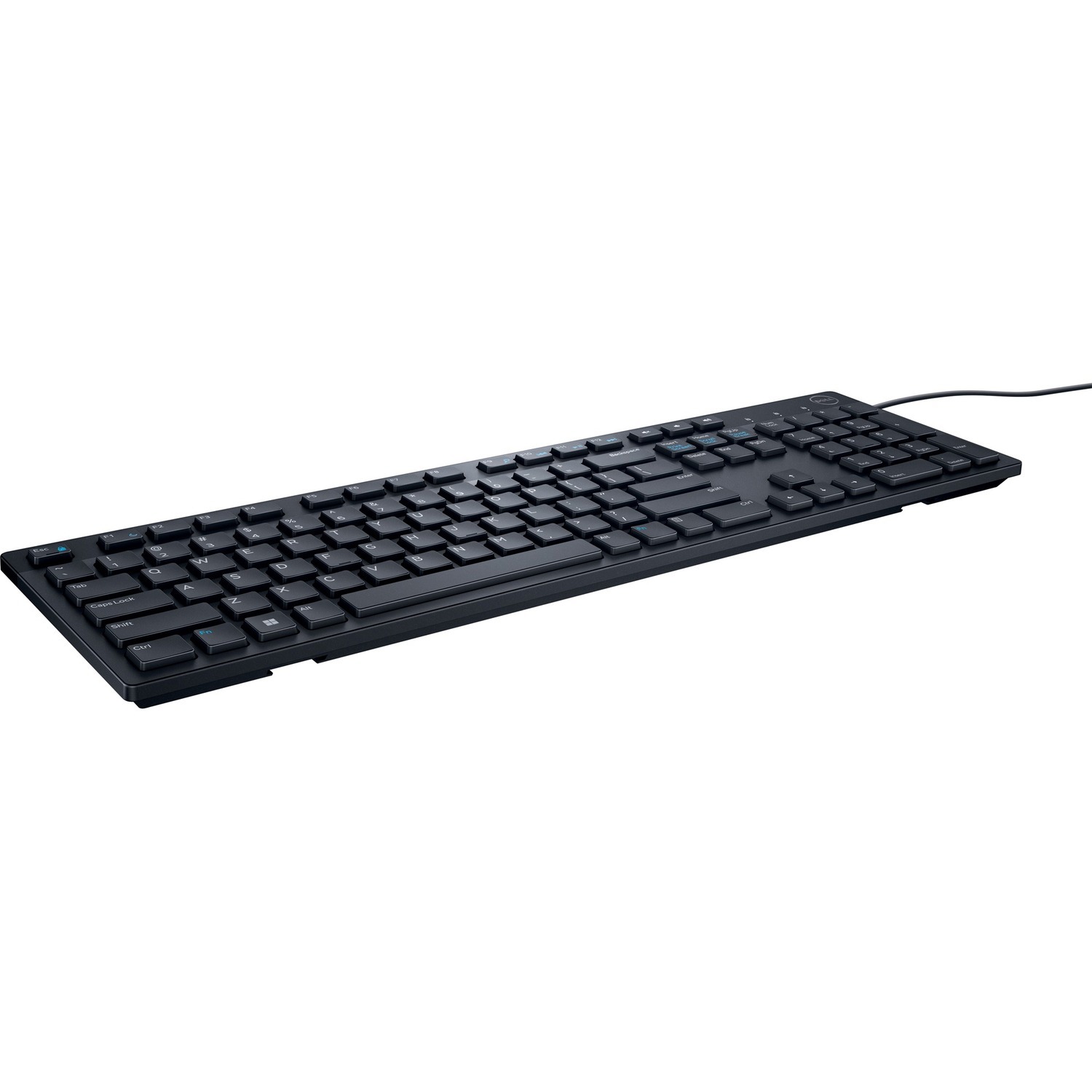 Dell KB216 Keyboard - Cable Connectivity - USB Interface - Norwegian - QWERTY Layout - Black