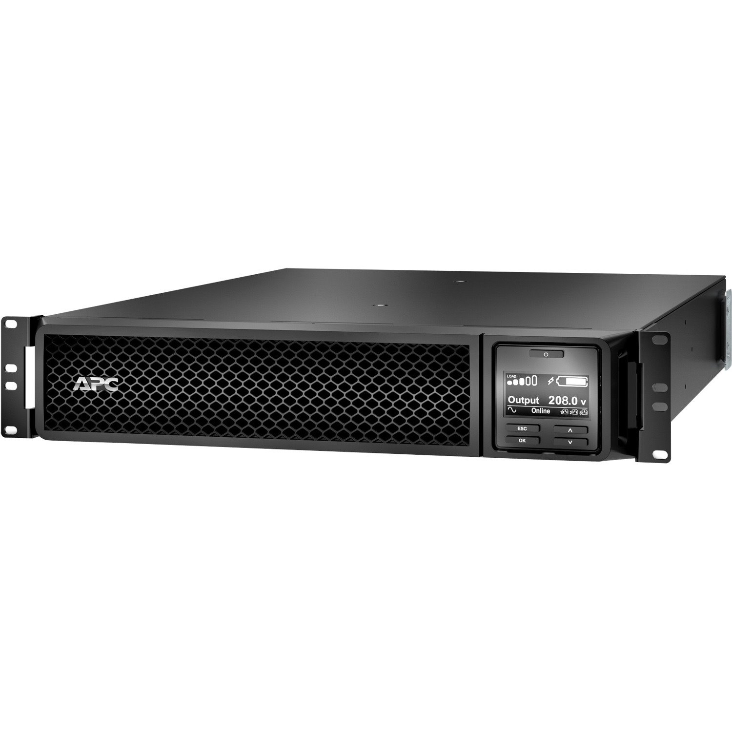 APC Smart-UPS On-Line, 3kVA, Rackmount 2U, 208V, 2x L6-20R+1x L6-30R NEMA outlets, Network Card, Extended runtime, W/ rail kit