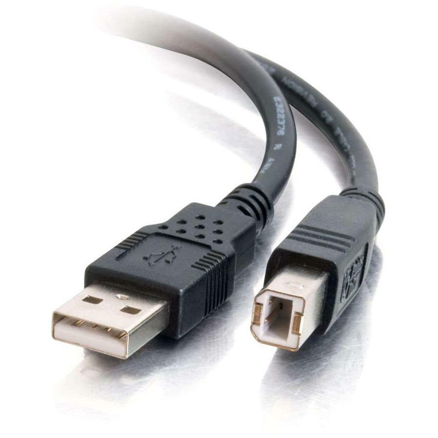 C2G 16.4ft USB A to USB B Cable - USB A to B Cable - USB 2.0 - Black - M/M