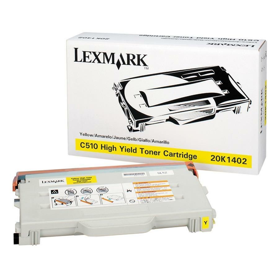 Lexmark Original Laser Toner Cartridge - Yellow - 1 Each