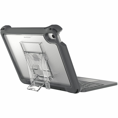Brenthaven Rugged Keyboard/Cover Case for 11" Apple iPad (10th Generation), iPad (11th Generation) Tablet - English (US) Keyboard - Gray