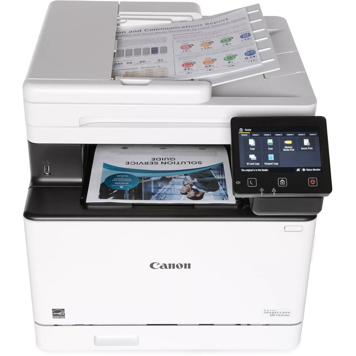 Canon imageCLASS MF751Cdw Wireless Laser Multifunction Printer - Color - White