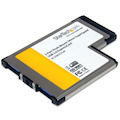 StarTech.com 2 Port Flush Mount ExpressCard 54mm SuperSpeed USB 3.0 Card Adapter