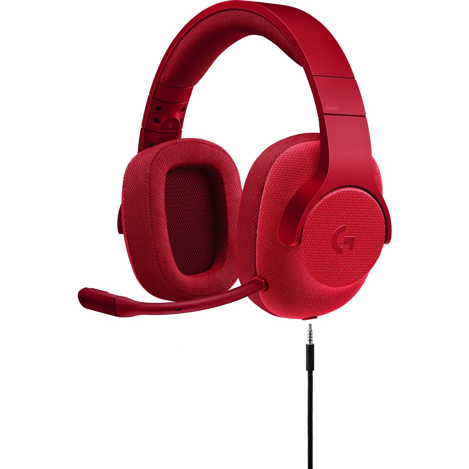 Logitech G433 Wired Over-the-head Stereo Headset - Red