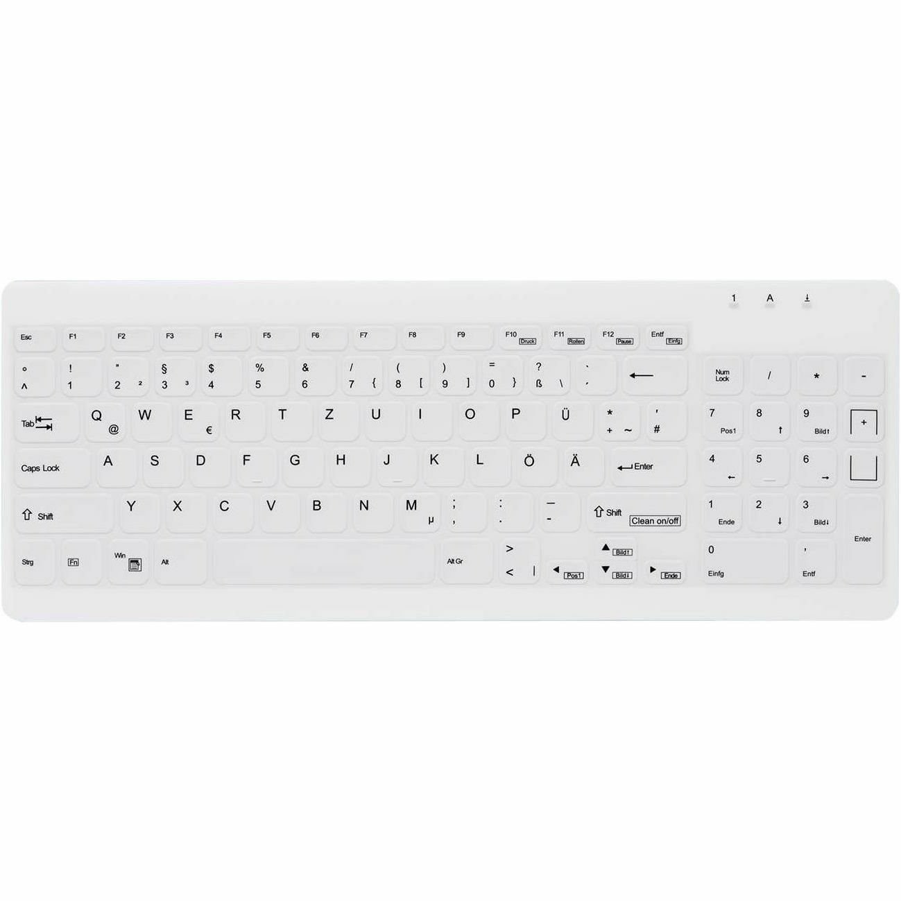 Active Key Keyboard - Cable Connectivity - USB 1.1 Type A Interface - White