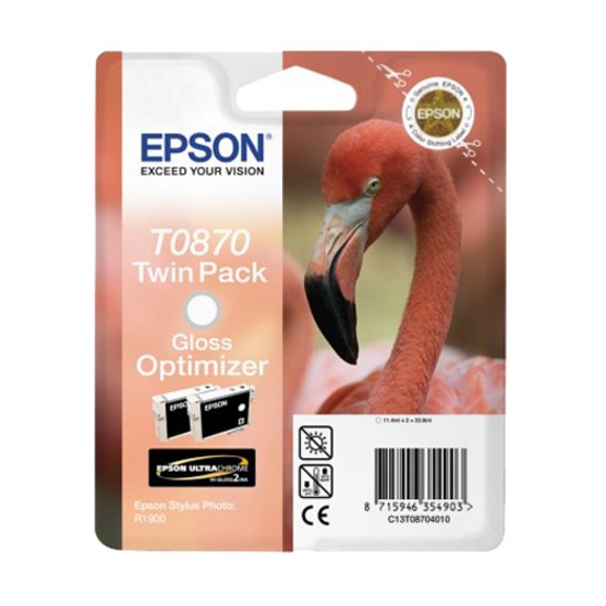 Epson UltraChrome T0870 Inkjet Gloss Optimizer Cartridge Pack