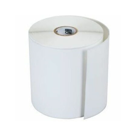 Brother 2.25in x 8in White Weatherproof Direct Thermal Receipt Paper, Perforated Roll