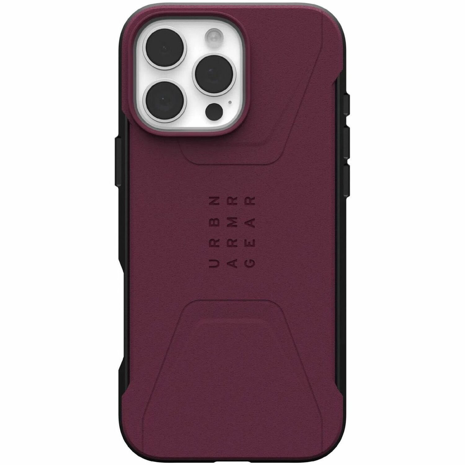 Urban Armor Gear Civilian Carrying Case Apple iPhone 16 Pro Max Smartphone - Bordeaux