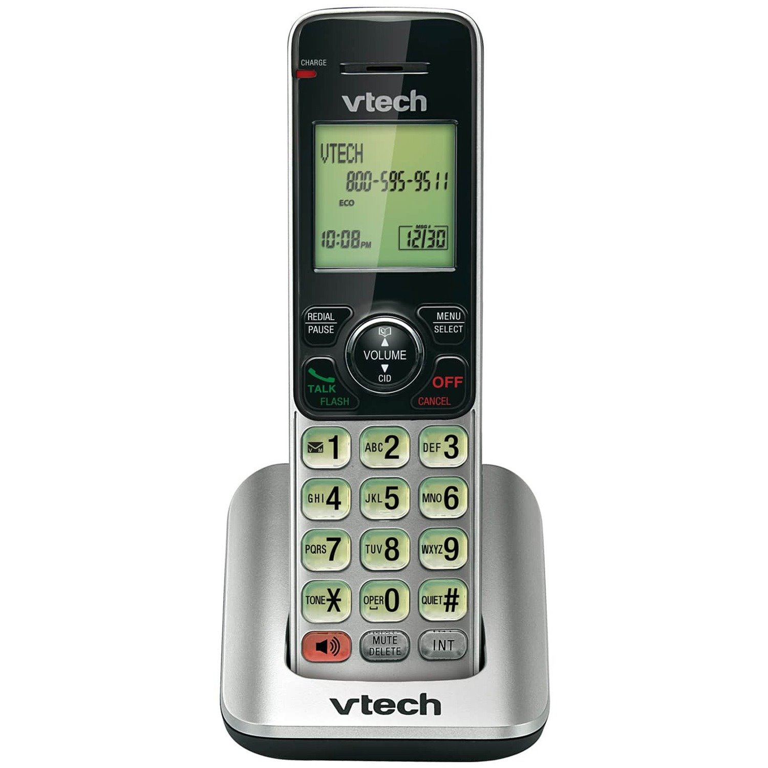 VTech CS6609 Accessory Handset for VTech CS6619 or CS6629 or CS6649, Silver