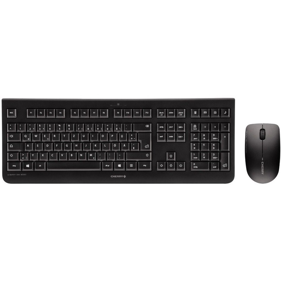 CHERRY DW 3000 Wireless Keyboard & Mouse Set - French Layout - Black