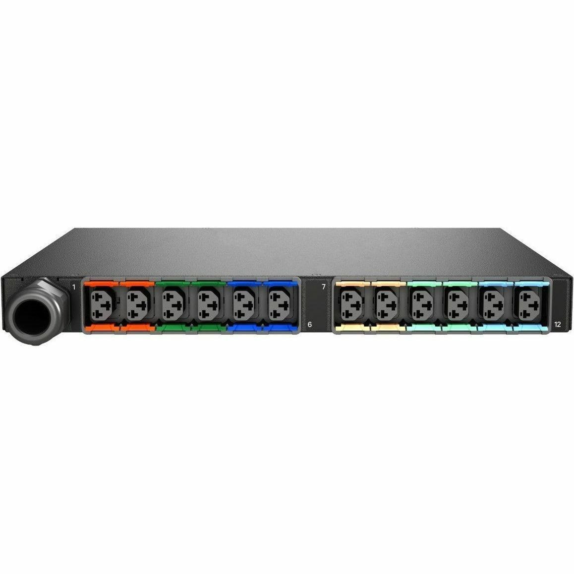 Vertiv Geist rPDU MNS5M1R6-12CF13-3PS56B0H10-S 12-Outlets PDU