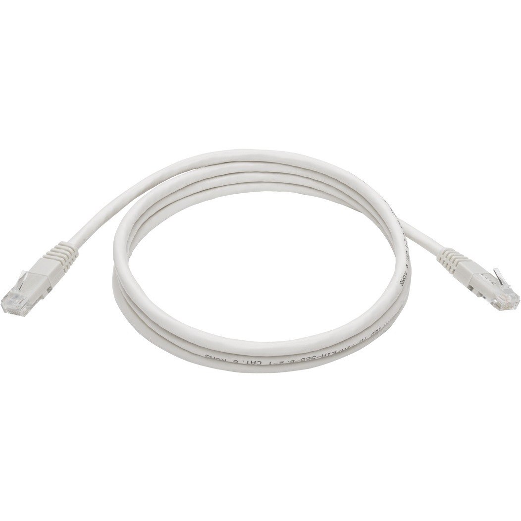 Eaton Tripp Lite Series Cat6 Gigabit Molded (UTP) Ethernet Cable (RJ45 M/M), PoE, White, 5 ft. (1.52 m)