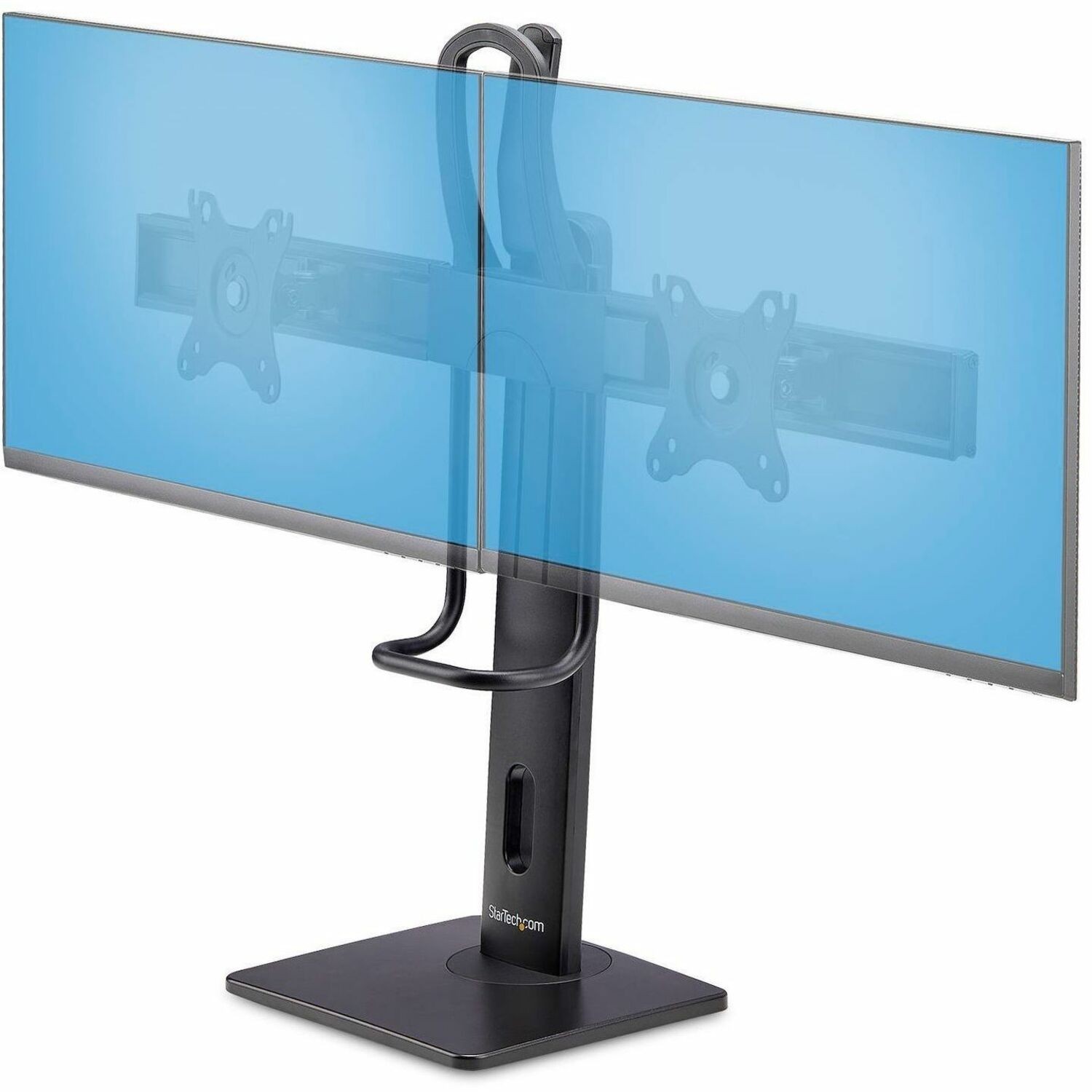 STARTECH.COM CROSSBAR DUAL MONITOR DESK STAND FOR DOUBLE 27-INCH SCREENS, VESA MOUNT 75X75