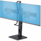 StarTech.com Crossbar Dual Monitor Desk Stand For 27inch Screens, Max Cap 26.4lb, VESA Mount 75x75/100x100, Toolless Height Adjustment