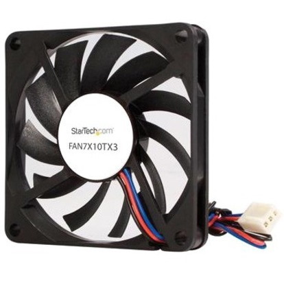 StarTech.com TX3 Dual Ball Bearing Replacement Fan - CPU Cooler fan - 70 mm - black