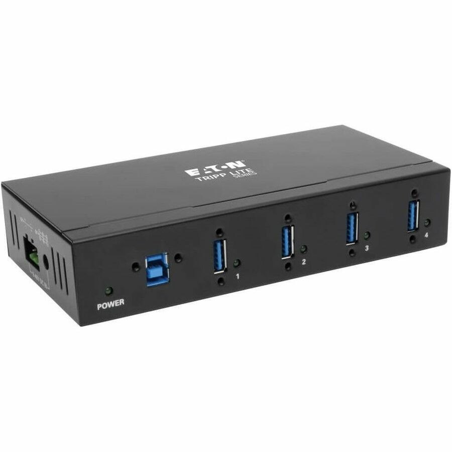 Eaton Tripp Lite Series 4-Port Industrial-Grade USB 3.x (5Gbps) Hub - 20 kV ESD Immunity, Metal Housing, Mountable