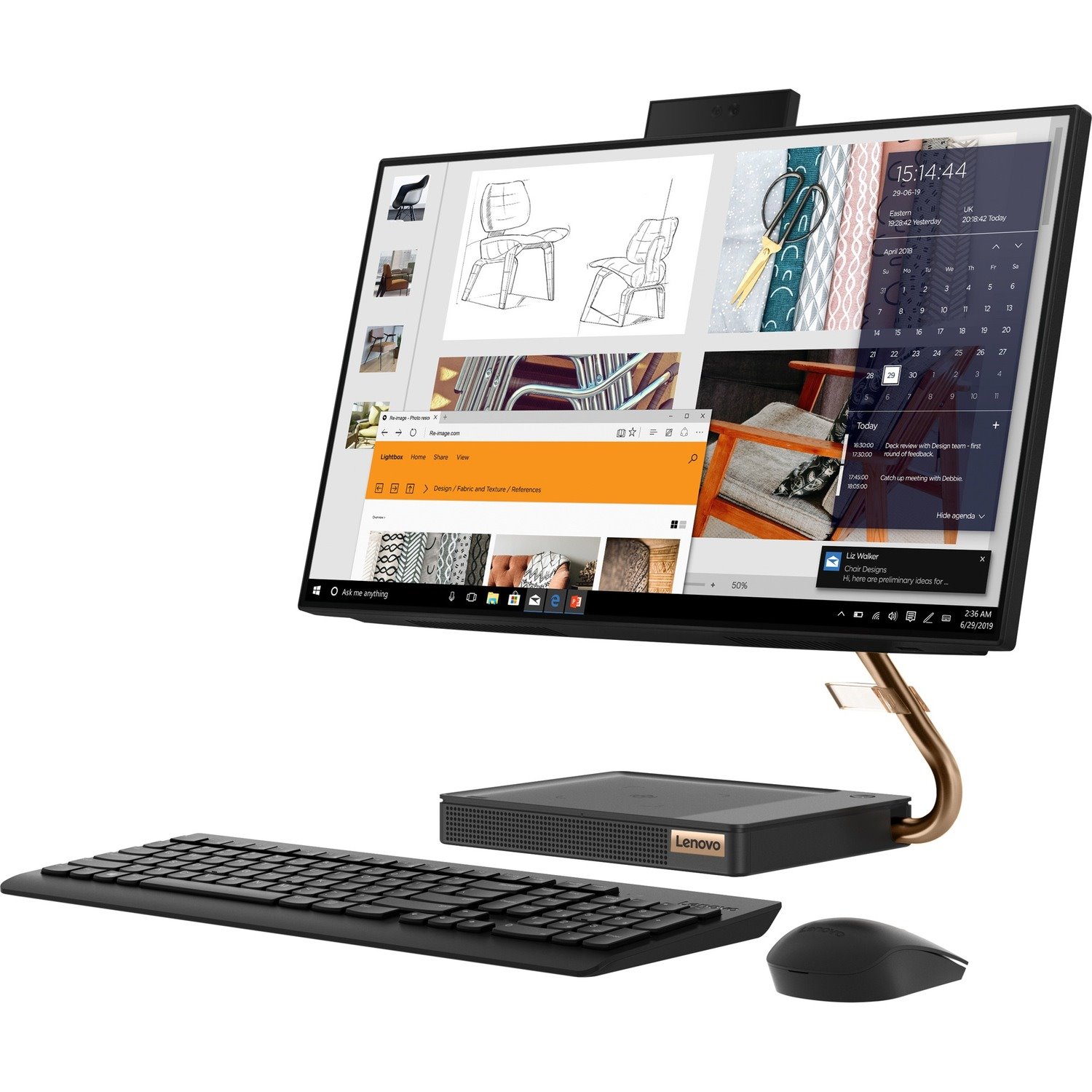 LENOVO DCG SOURCING IdeaCentre A540-24ICB F0EL000UUS All-in-One Computer - Intel Core i7 9th Gen i7-9700T - 16 GB - 512 GB SSD - 23.8" Full HD Touchscreen - Desktop - Industry Black