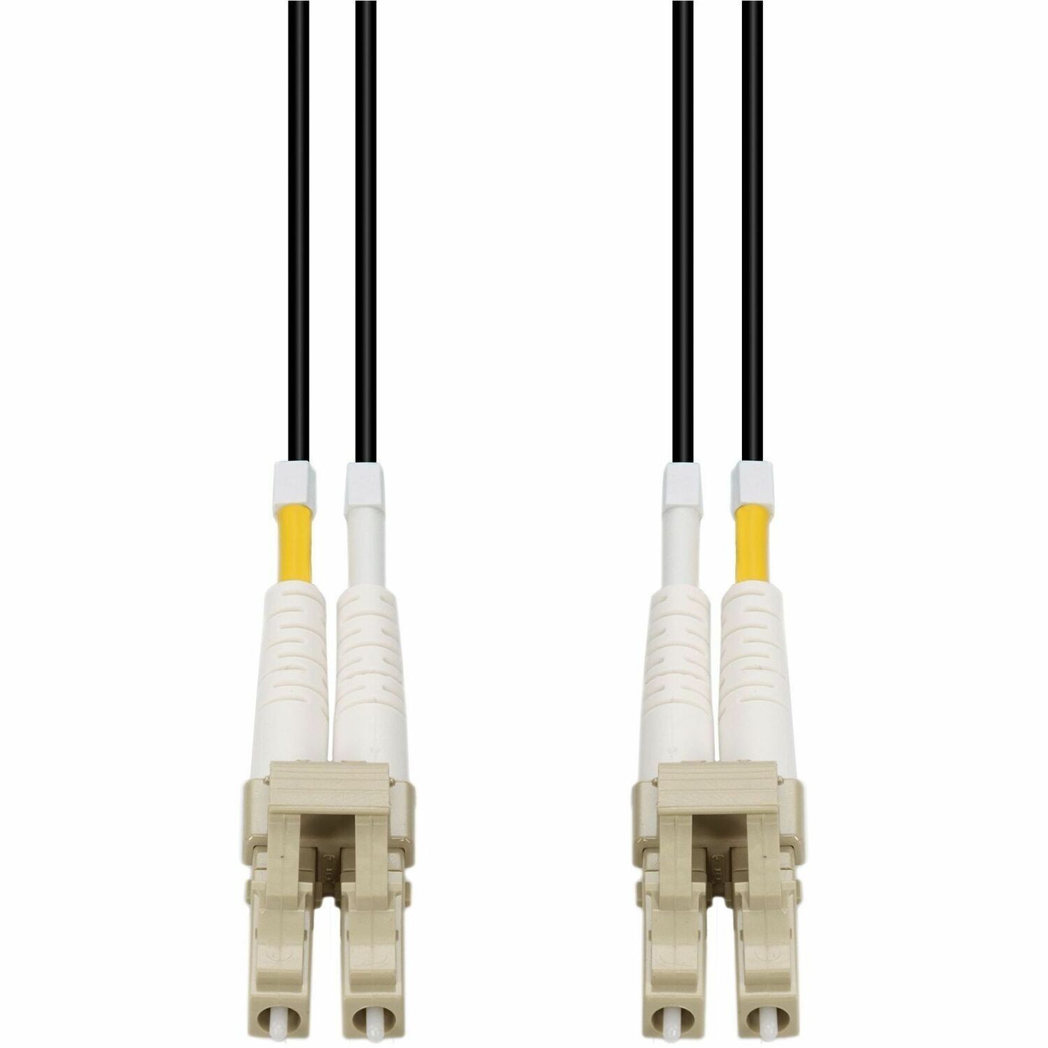 AddOn 100m LC to LC Black OM4 Duplex Armored Outdoor Fiber Patch Cable