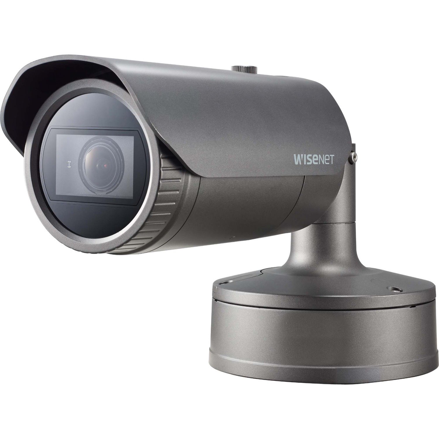 Wisenet PNO-A6081R 2 Megapixel Indoor/Outdoor HD Network Camera - Color - Bullet - Dark Gray