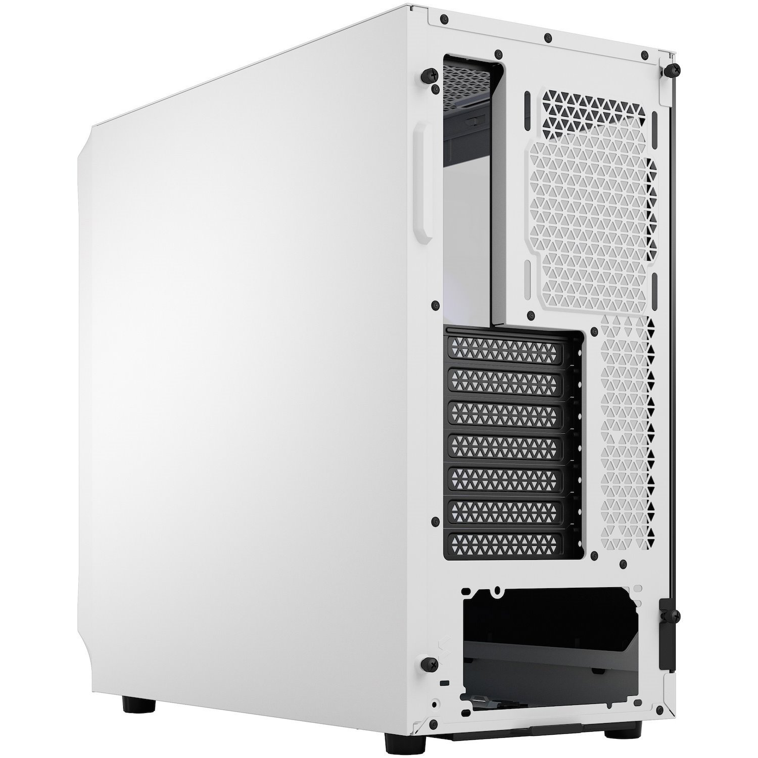 Fractal Design Focus 2 RGB Computer Case - Mini ITX, Mini ATX, ATX Motherboard Supported - Tower - Tempered Glass, Steel, Mesh - White