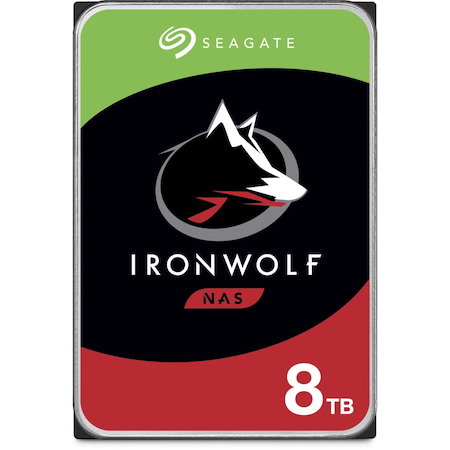 Seagate IronWolf ST8000VN004 8 TB Hard Drive - 3.5" Internal - SATA (SATA/600) - Conventional Magnetic Recording (CMR) Method
