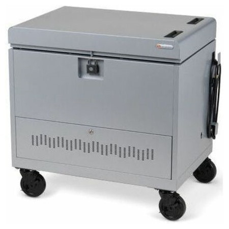 Bretford CUBE Toploader Cart with Caddies 30 Bay Charging Cart