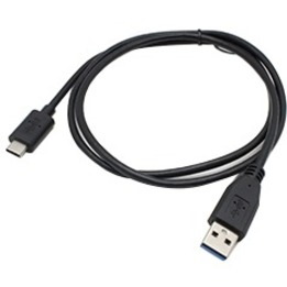 AddOn 5-Pack of 1.0m (3.3ft) USB C 3.1 Male to USB A 3.0 Male Black Cables