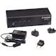 Black Box KVM Switch - Dual-Monitor, DisplayPort 1.2, 4K 60Hz, USB 3.0 Hub, Audio