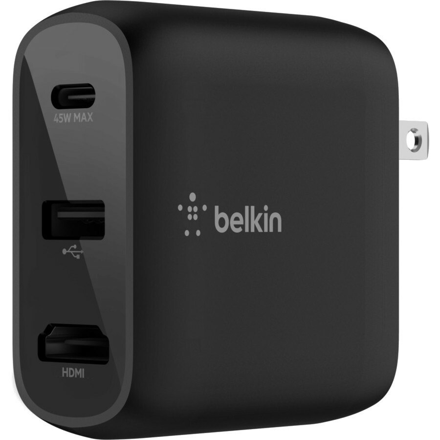 Belkin 45W PD Charger Compatible with Compact Docking Station for Travel with PD Charging, HDMI Adapter for 4K USB-C