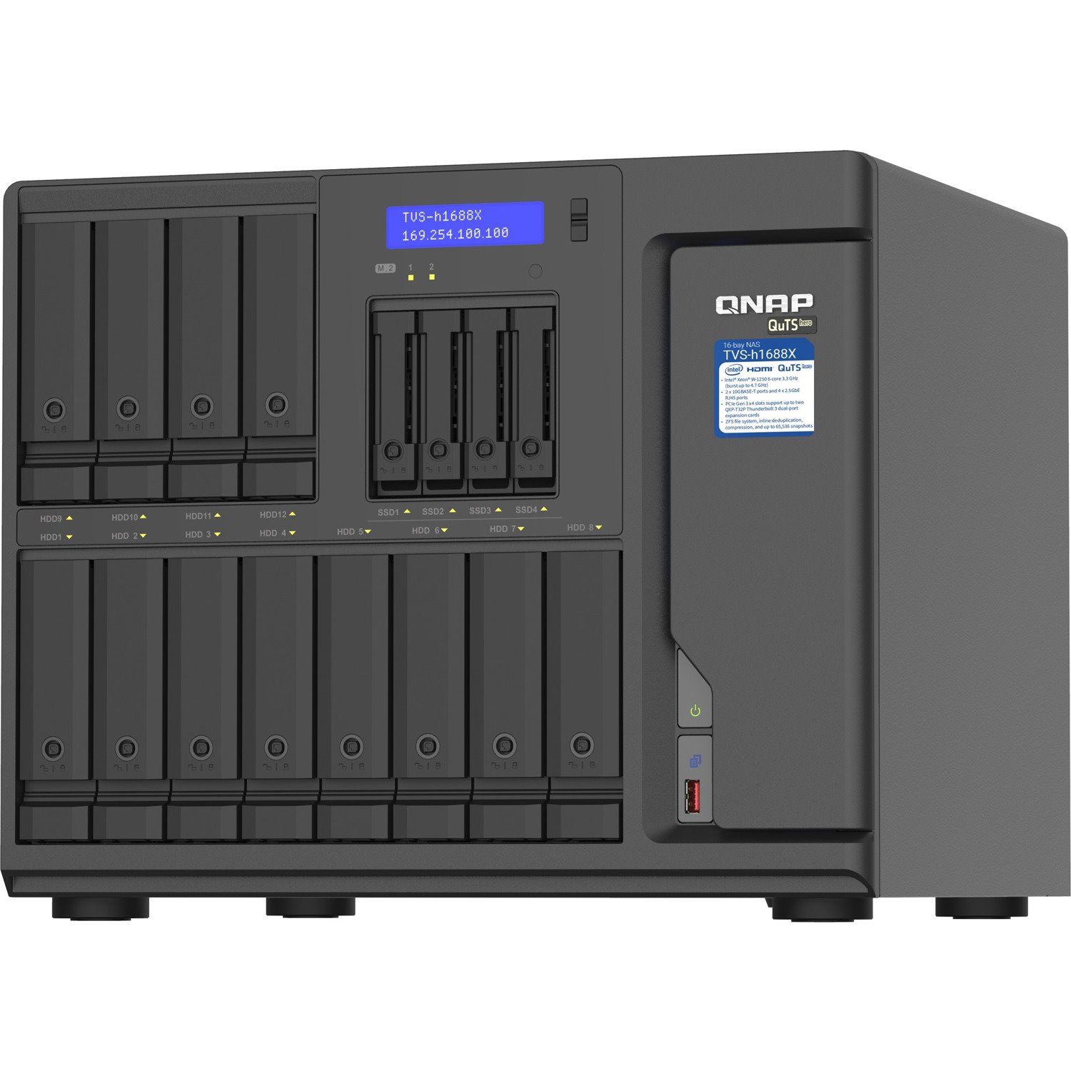 QNAP TVS-H1688X-W1250-32G SAN/NAS Storage System