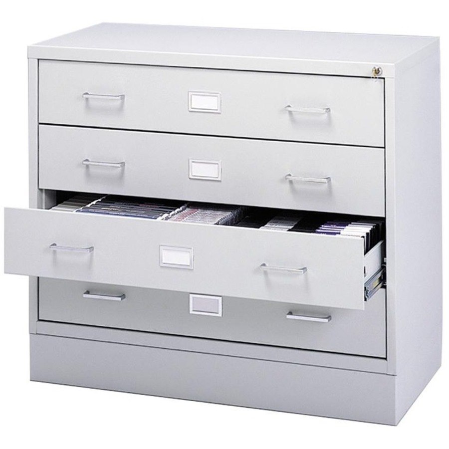 Safco Audio & Video Cabinet With Steel Rod Dividers