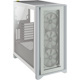Corsair iCUE 4000X RGB Tempered Glass Mid-Tower ATX Case - White