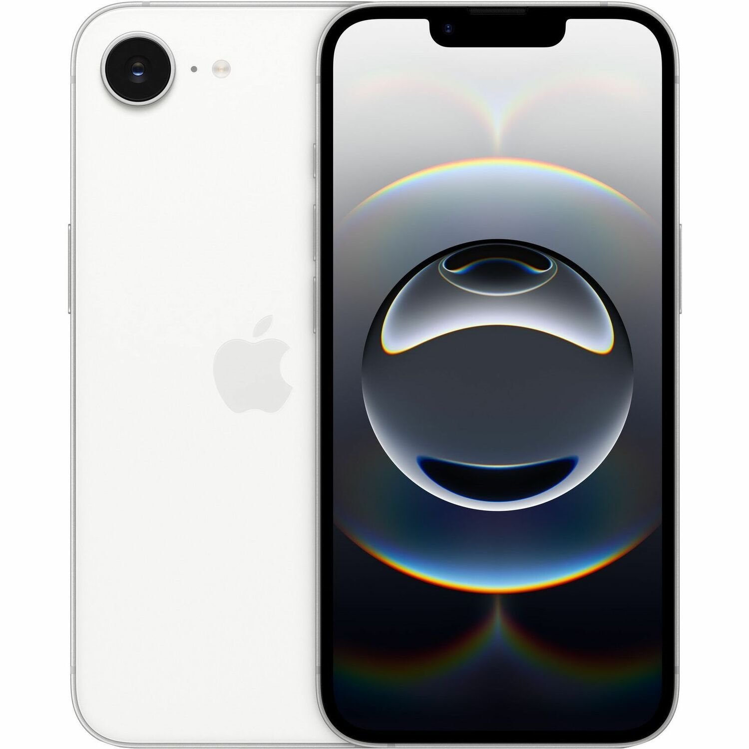 Apple iPhone 16e 128 GB Smartphone - 15.5 cm (6.1") OLED HDR10+ 2532 x 1170 - Hexa-core (A18Dual-core (2 Core) 4.04 GHz + A18 Quad-core (4 Core) 2.20 GHz - 8 GB RAM - iOS 18 - 5G - White