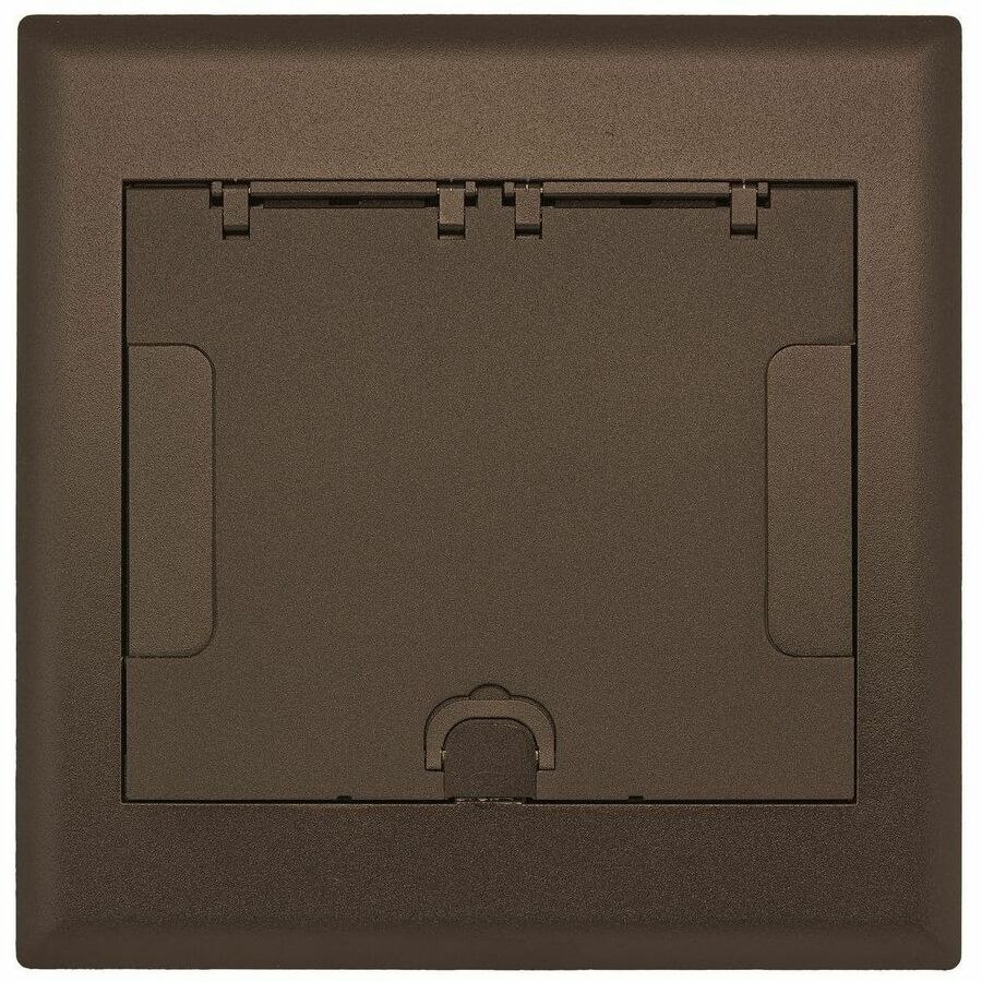 Hubbell Premise Wiring 4-Gang AFB Series, Cover Assembly, Bronze Powder Paint Finish