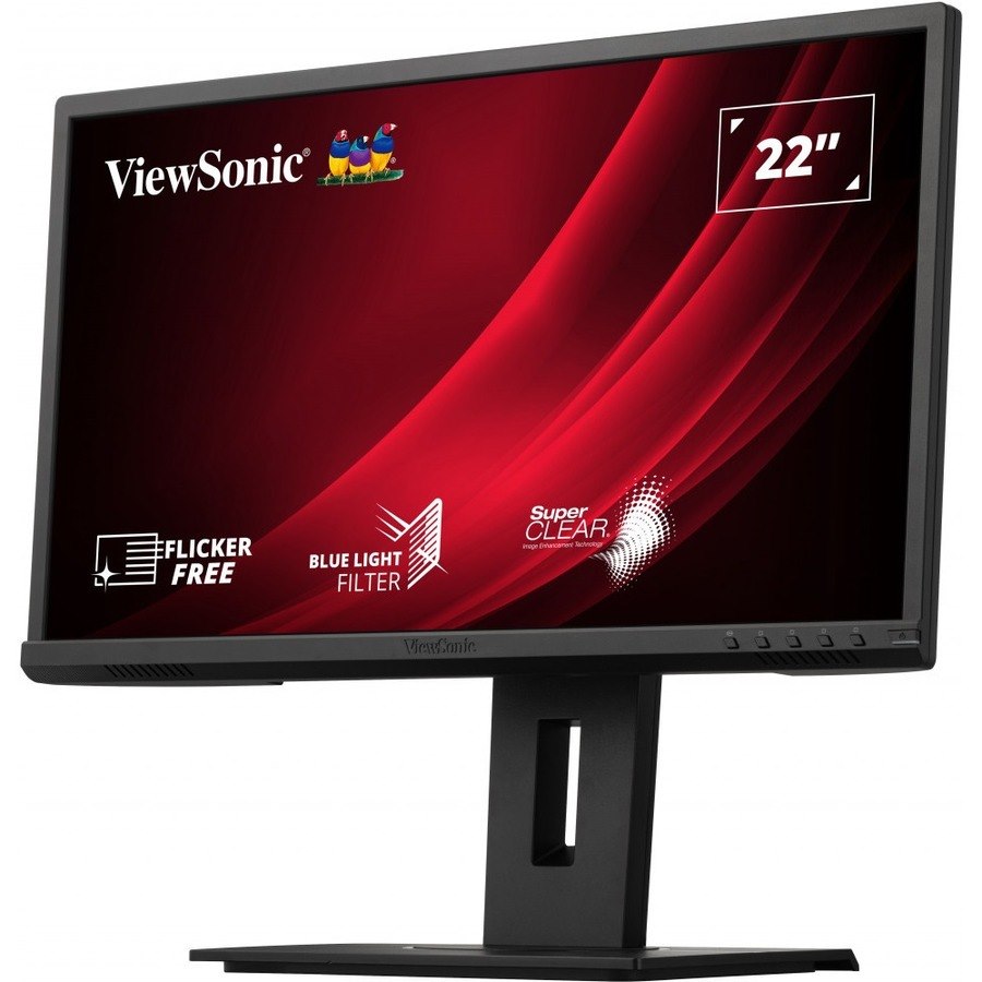 ViewSonic VG2240 22 Inch 1080p Ergonomic Monitor with 100Hz, USB Hub, HDMI, DisplayPort, VGA Inputs for Home and Office