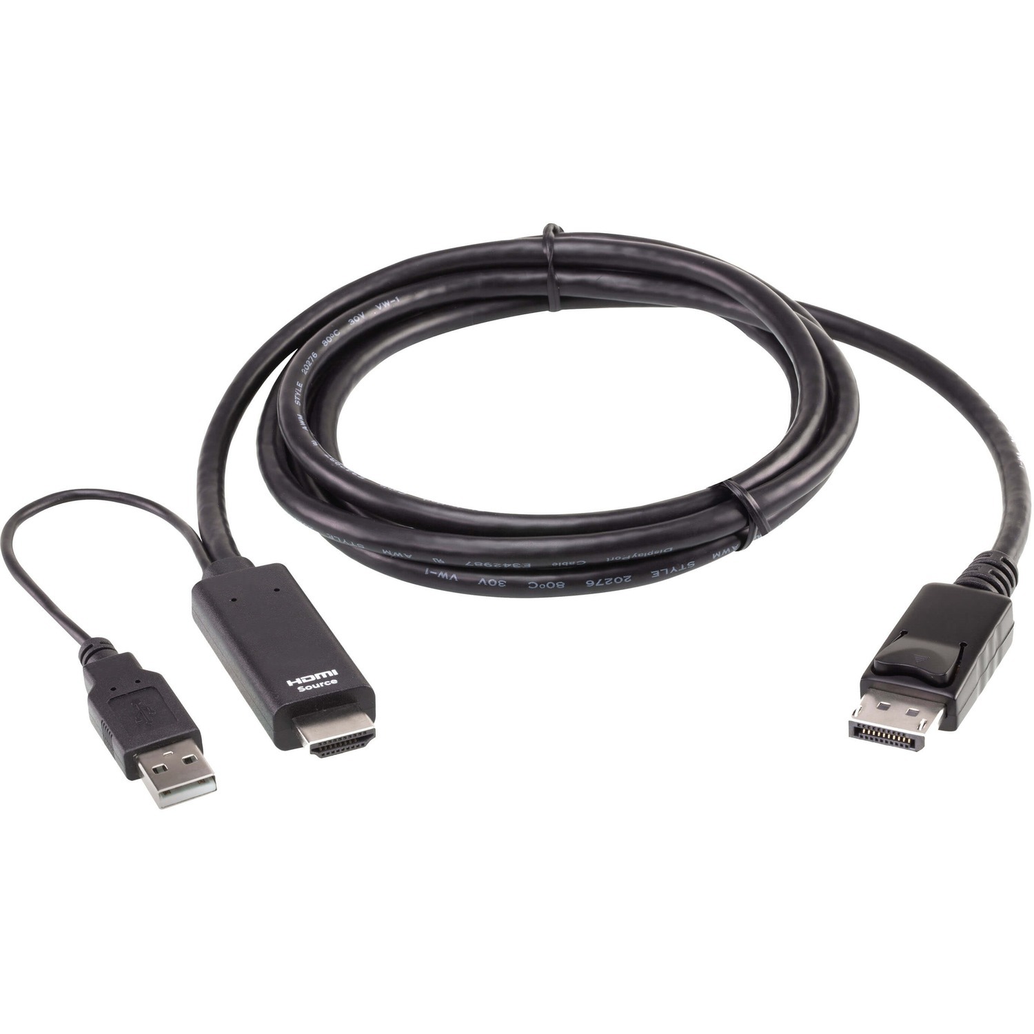 ATEN 1.80 m DisplayPort/HDMI/USB A/V Cable - 1