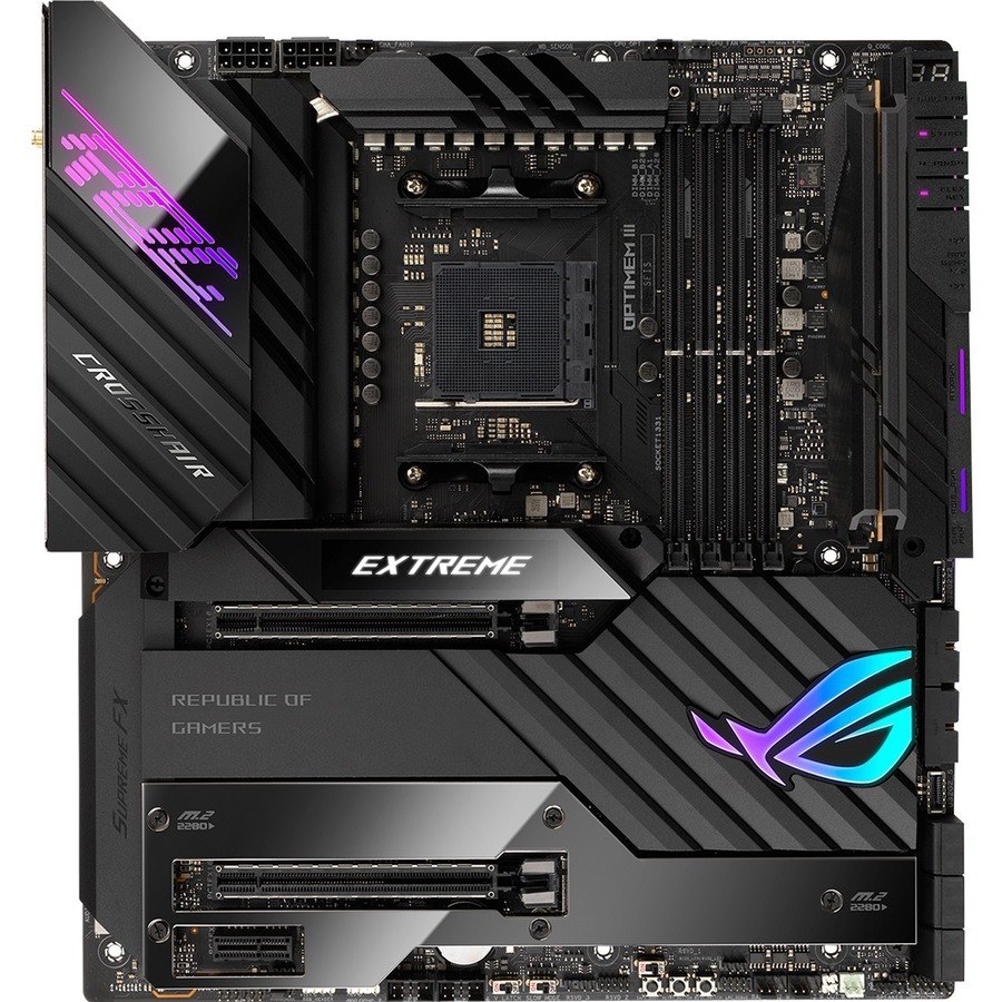 Asus ROG Crosshair VIII Extreme Desktop Motherboard - AMD X570 Chipset - Socket AM4 - Extended ATX