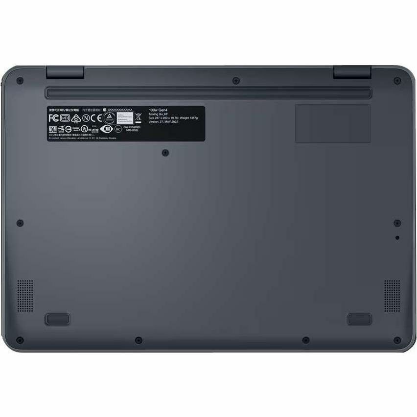 Lenovo 100 82VK0005US 11.6" Notebook - HD - Intel N-Series N100 - 4 GB - 128 GB SSD - English Keyboard - Slate Gray