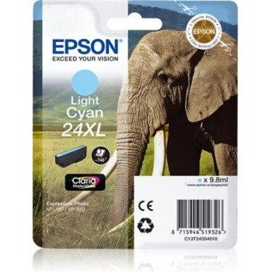 Epson Claria Photo HD 24XL Original High Yield Inkjet Ink Cartridge - Light Cyan - 1 Pack