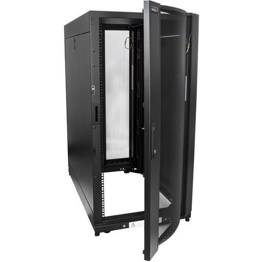 StarTech.com 4-Post 25U Server Rack Cabinet, 19" Data Rack Cabinet for Computer / IT Equipment, Home Network Rack, Half Height Server Rack