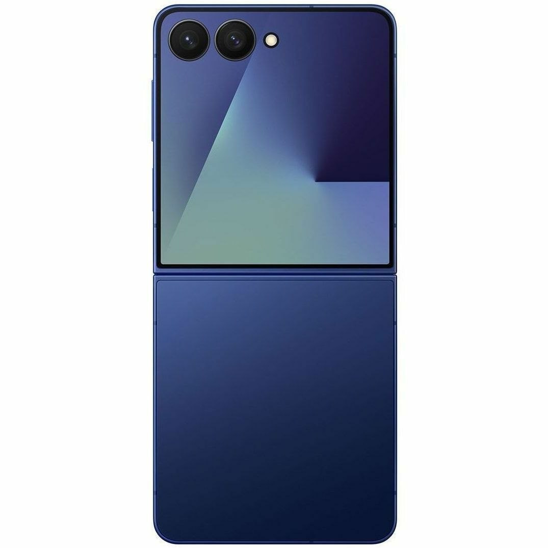 Samsung Galaxy Z Flip7 SM-F766B 512 GB Smartphone - 6.9" Flexible Folding Screen Dynamic AMOLED 2X Full HD Plus 2520 x 1080 - Deca-core (Cortex X5Single-core (1 Core) 3.30 GHz + Cortex A725 Dual-core (2 Core) 2.74 GHz + Cortex A725 Penta-core (5 Core) 2.36 GHz + Cortex A520 Dual-core (2 Core) 1.80 GHz) - 12 GB RAM - Android 16 - 5G - Blue Shadow