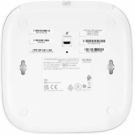 HPE AP-503R Dual Band IEEE 802.11 a/b/g/n/ac/ax 1.49 Gbit/s Wireless Access Point - Indoor