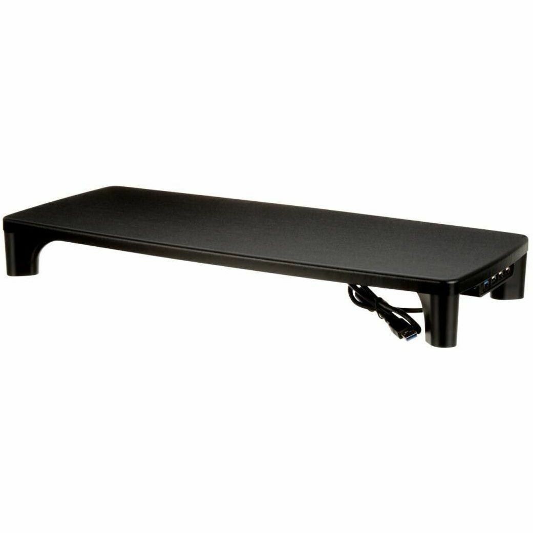 3M Monitor Stand MS100B, 21.6 in x 9.4 in x 3.9 in (548.6 mm x 238.7 mm x 99 mm)