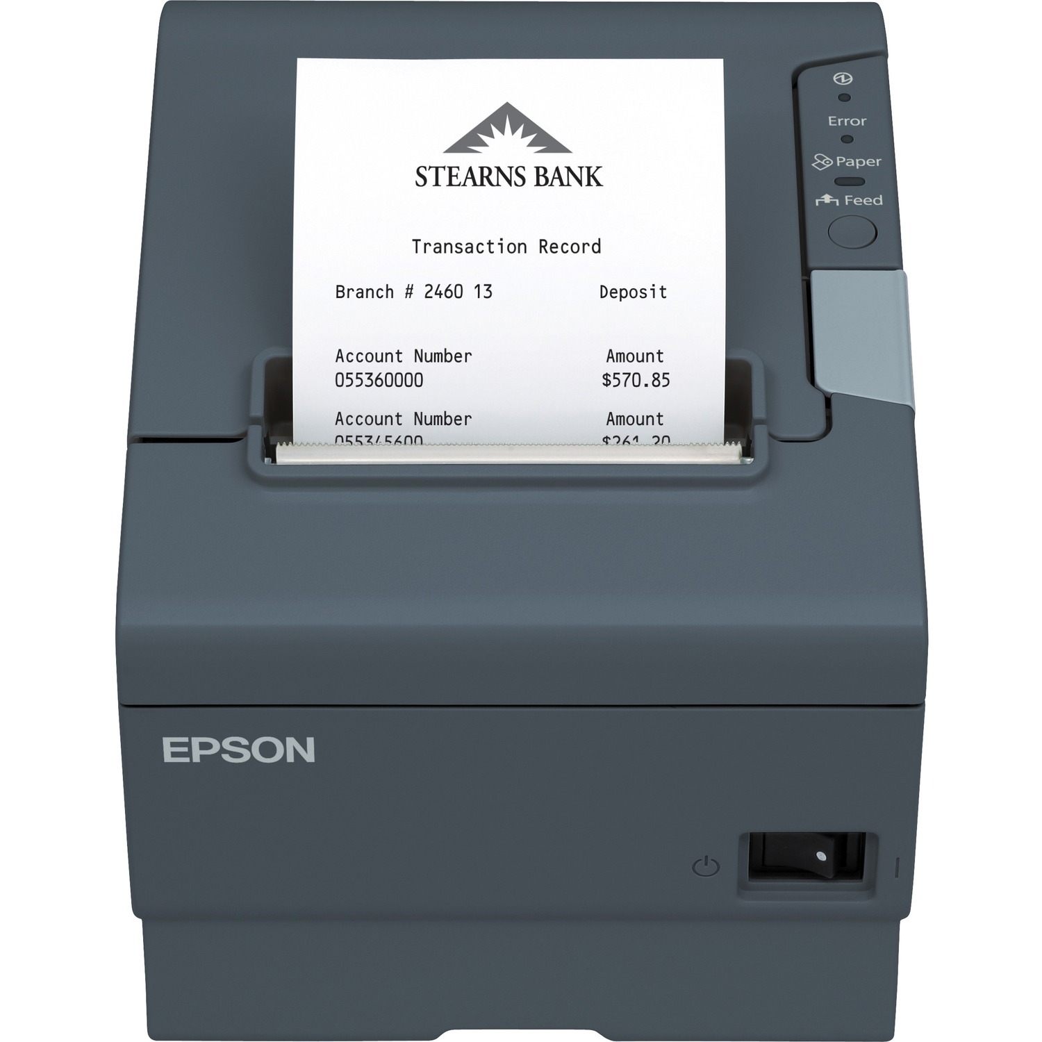 Epson TM-T88V Desktop Direct Thermal Printer - Monochrome - Receipt Print - USB - Serial - 2.83" Print Width - 11.81 in/s Mono - 180 x 180 dpi - 3.15" Label Width