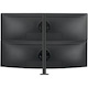 Atdec Desk Mount for Monitor, Curved Screen Display, Flat Panel Display, All-in-One Computer - Black - Landscape/Portrait